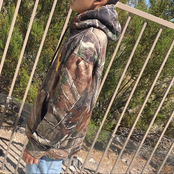 Navy Camouflage Hoodie - Picture 2 of 7